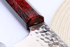 Couteau kiritsuke japonais 19cm Sakai Takayuki Nanairo Wine Damas VG10