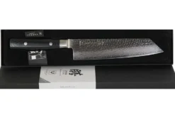 Couteau kiritsuke japonais Yaxell Zen lame 20cm Damas 37 couches manche micarta