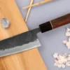 Couteau ko-bunka 13,5cm japonais artisanal Yuzo Black Nashiji