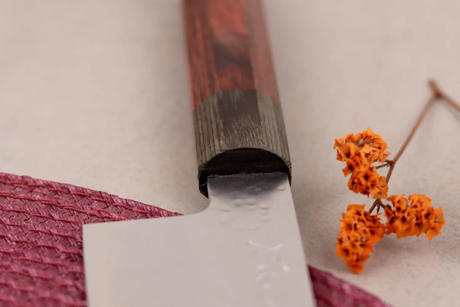 Couteau ko-bunka 13cm japonais artisanal Hado Shiosai VG10 manche bois de pakka