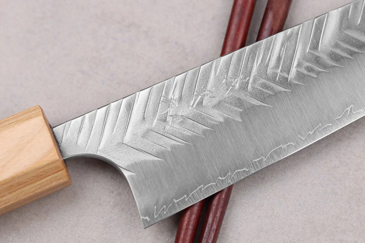 Couteau ko-bunka 13cm japonais artisanal Yoshimi Kato SG2 V-Tsuchime