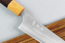 Couteau ko-bunka japonais artisanal Yoshimi Kato AS Nashiji 13,5cm