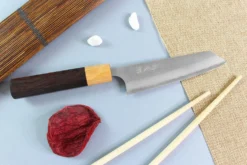 Couteau ko-bunka japonais artisanal Yoshimi Kato AS Nashiji 13,5cm