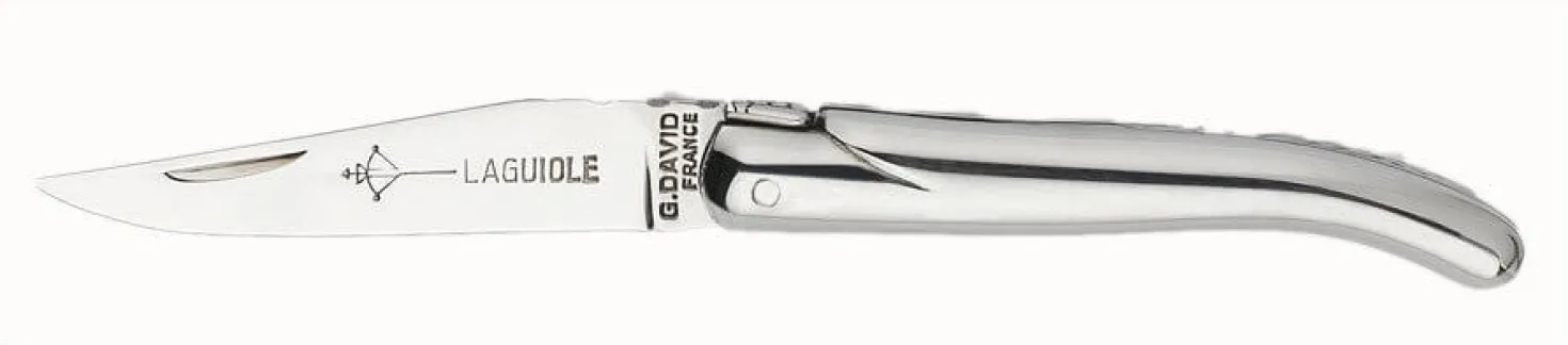 Couteau Laguiole Arbalète G.DAVID manche 8cm tout inox