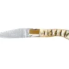 Couteau Laguiole GILLES, lame damas inox, manche 13 cm corne de bélier
