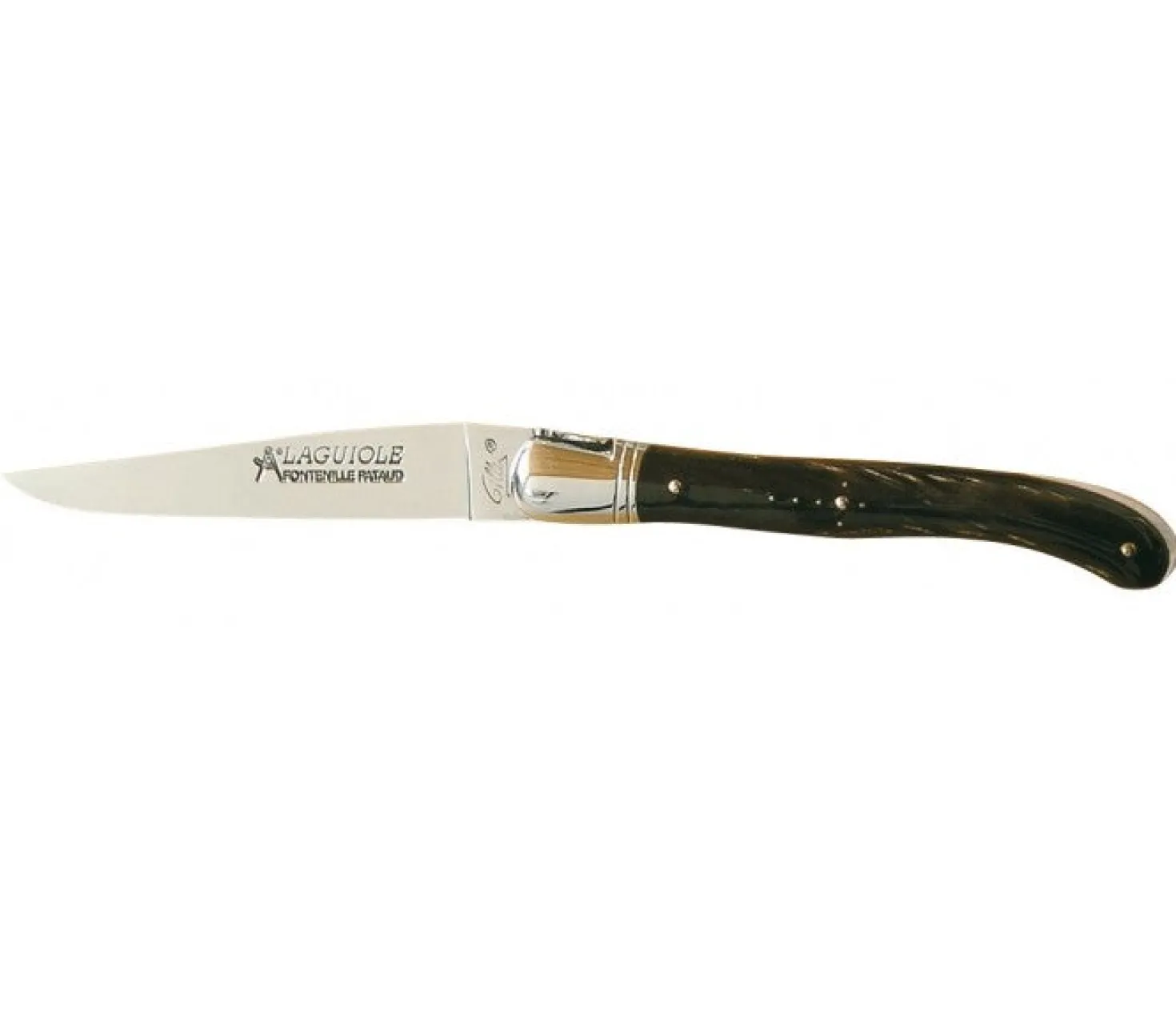 Couteau Laguiole GILLES, manche 12 cm pointe de corne noire