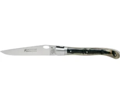 Couteau Laguiole GILLES, manche 12 cm corne de bélier jaspée