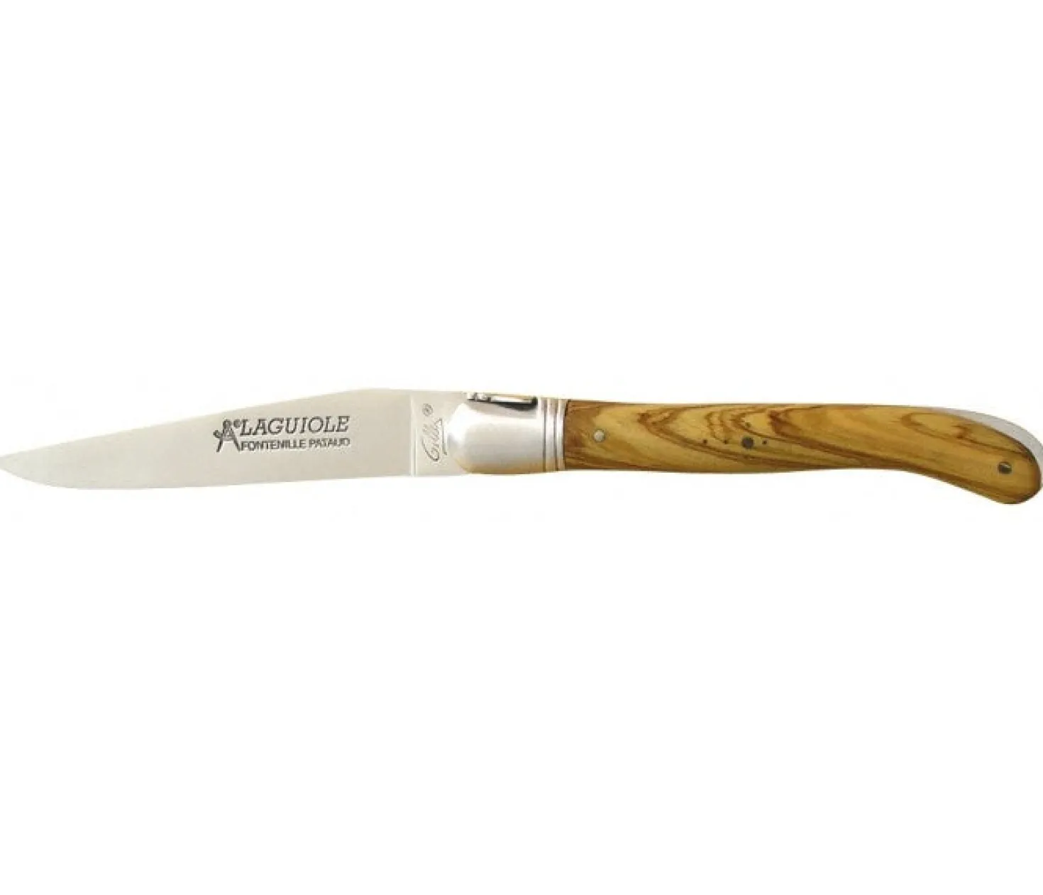 Couteau Laguiole GILLES, manche 12 cm olivier
