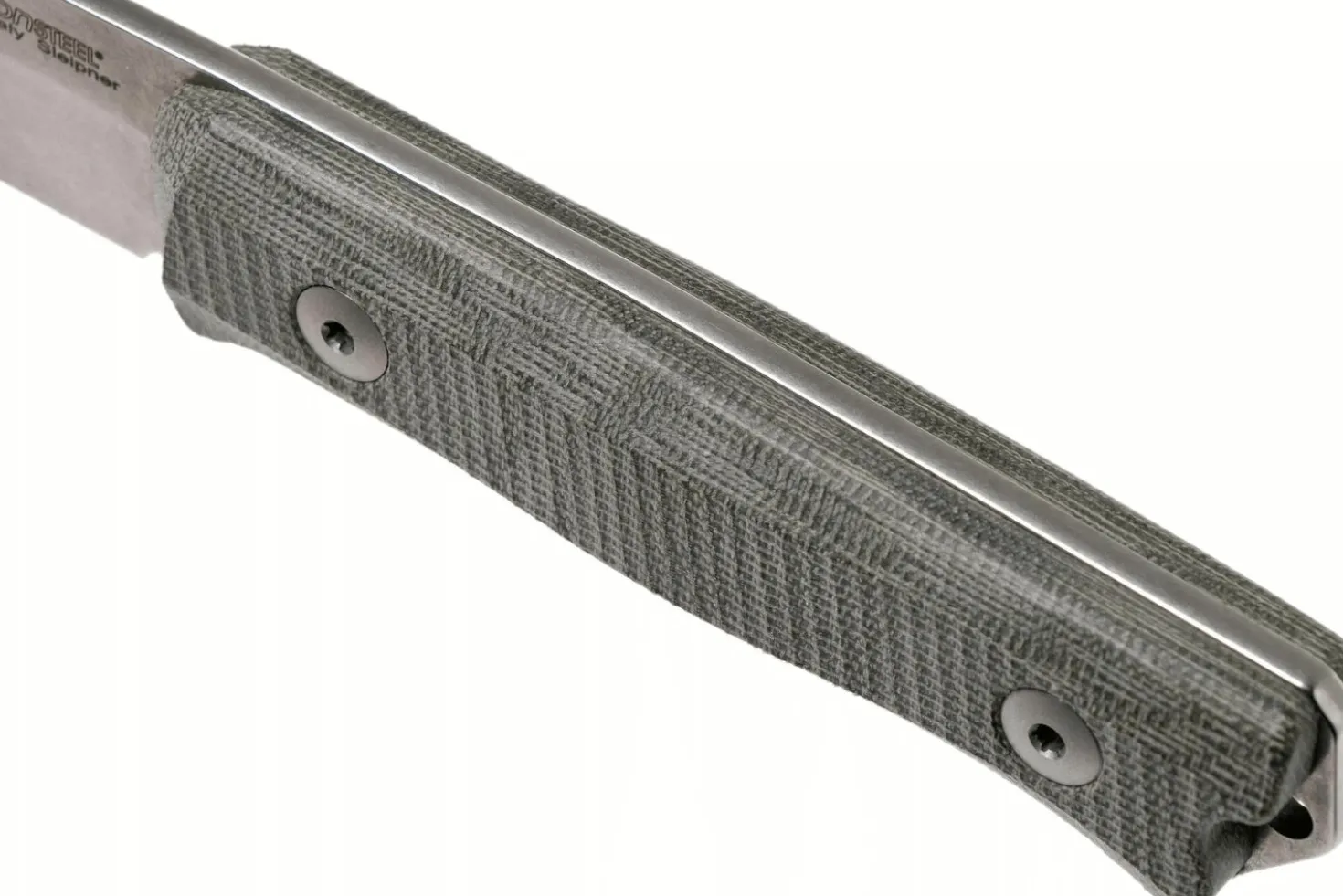 Couteau LionSteel B40.CVG lame 10,3cm manche en micarta vert gaine + étui en cuir