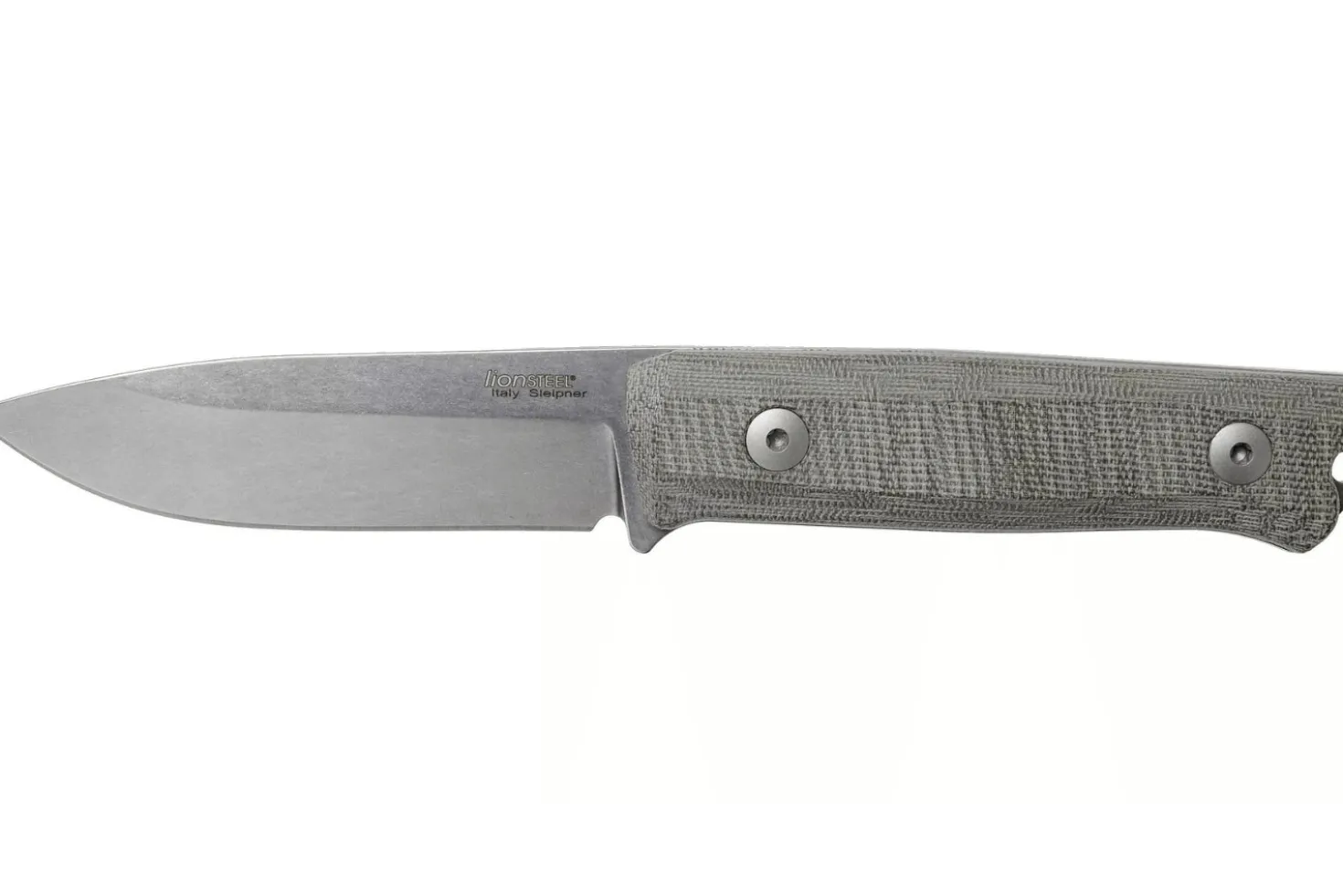 Couteau LionSteel B40.CVG lame 10,3cm manche en micarta vert gaine + étui en cuir