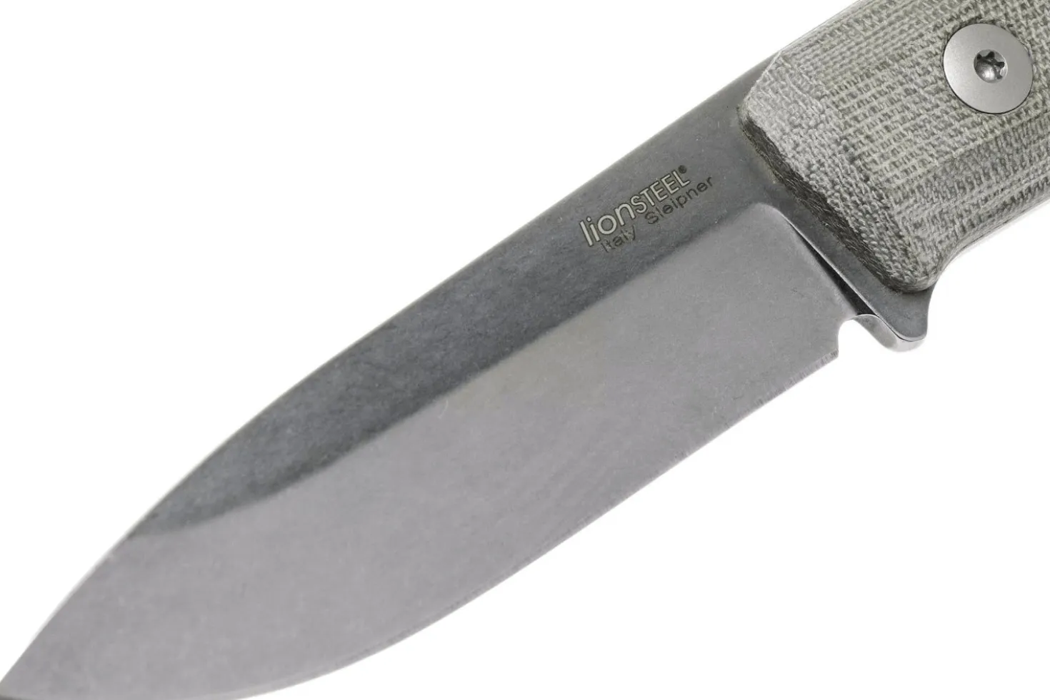 Couteau LionSteel B40.CVG lame 10,3cm manche en micarta vert gaine + étui en cuir