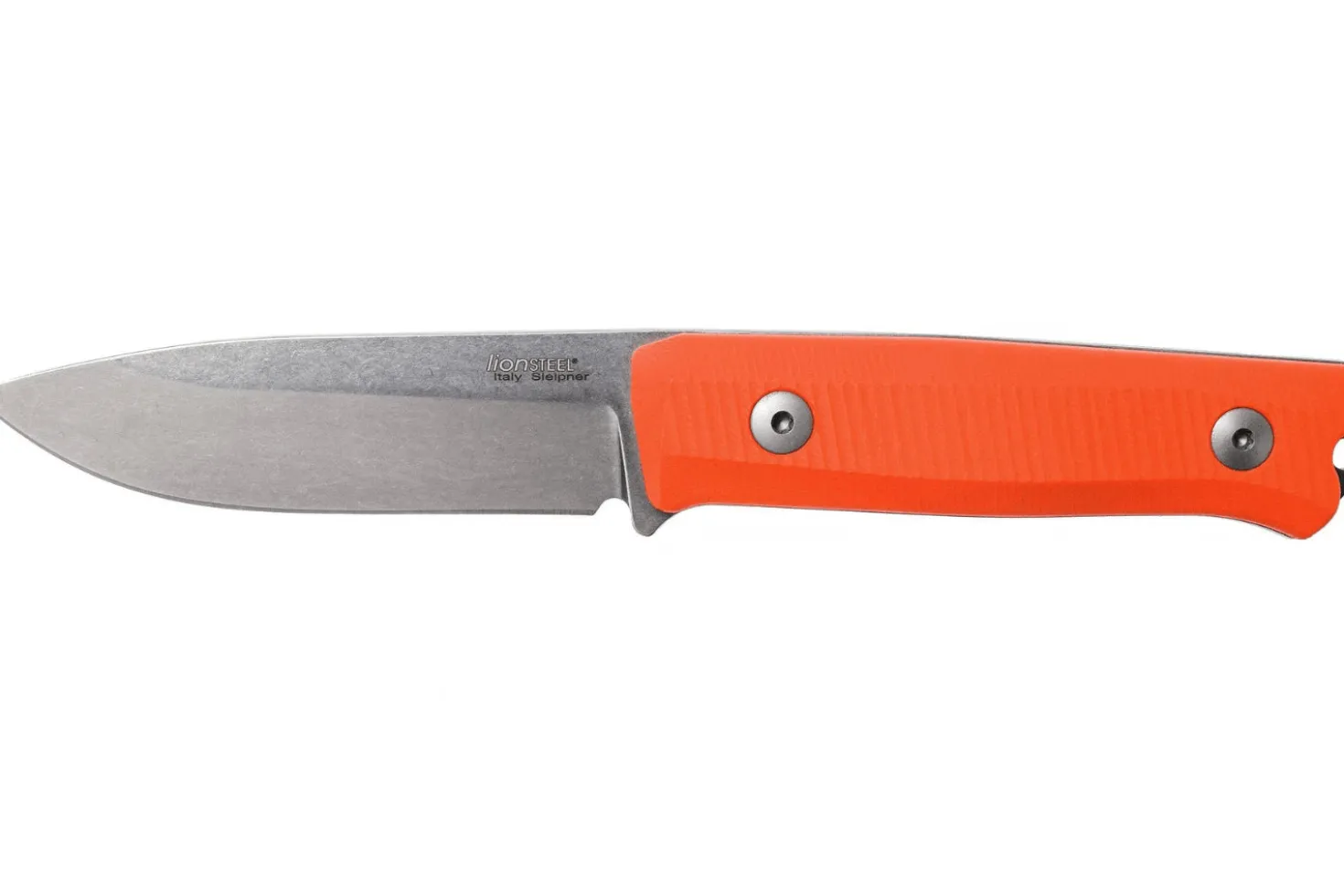 Couteau LionSteel B40.GOR lame 10,3cm manche en G10 orange + étui en cuir