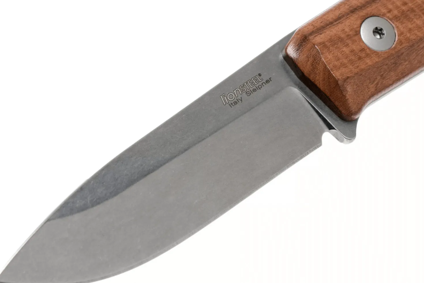 Couteau LionSteel B40.ST lame 10,3cm manche en bois de santal + étui en cuir