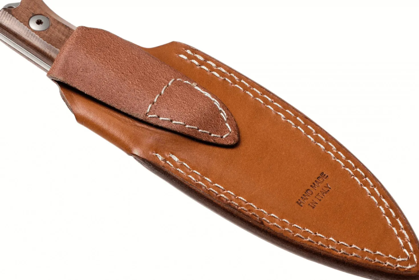 Couteau LionSteel B40.ST lame 10,3cm manche en bois de santal + étui en cuir