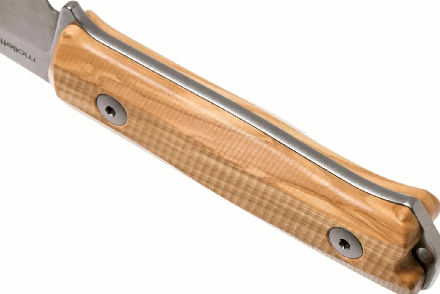 Couteau LionSteel B40.UL lame 10,3cm manche en bois d'olivier + étui en cuir