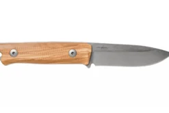 Couteau LionSteel B40.UL lame 10,3cm manche en bois d'olivier + étui en cuir