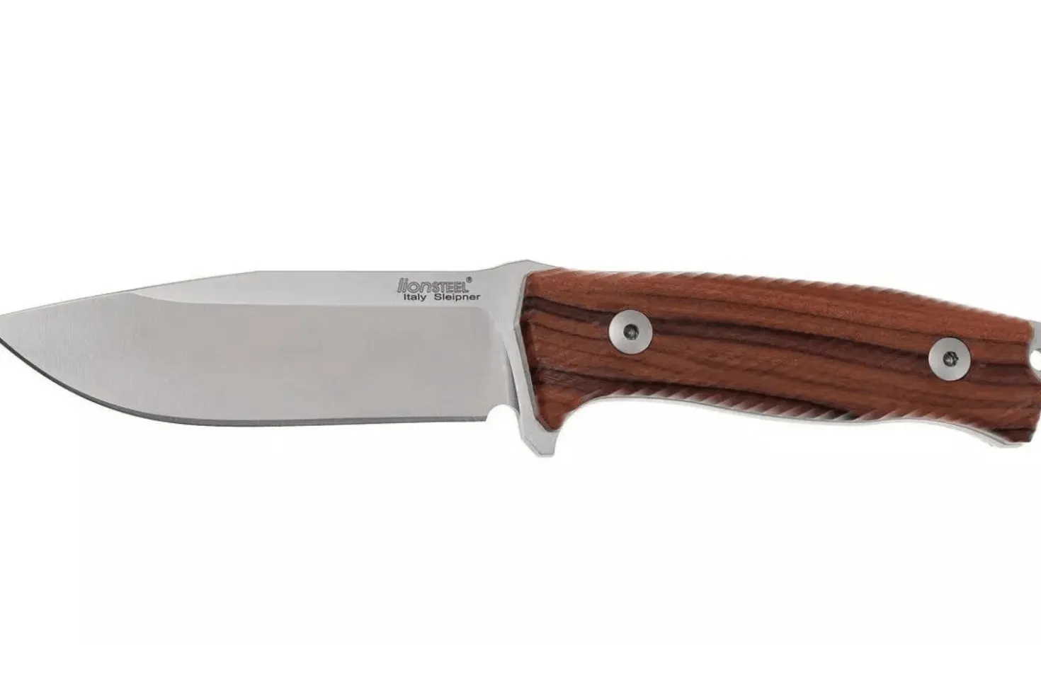 Couteau LionSteel M5.ST lame 11,5cm manche en bois de santal + étui en cuir