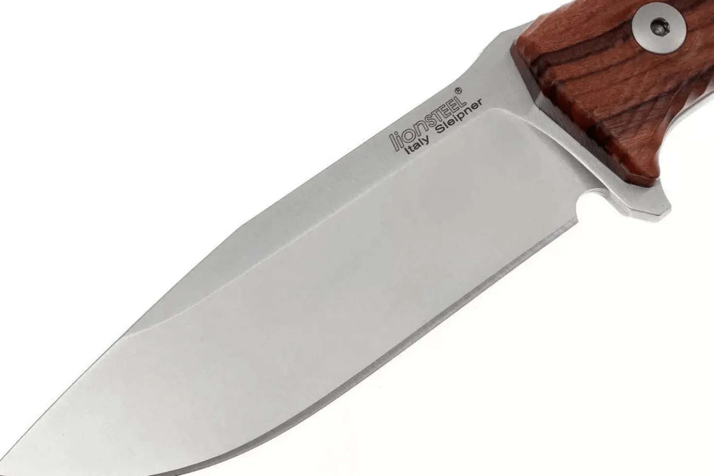 Couteau LionSteel M5.ST lame 11,5cm manche en bois de santal + étui en cuir