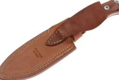 Couteau LionSteel M5.ST lame 11,5cm manche en bois de santal + étui en cuir