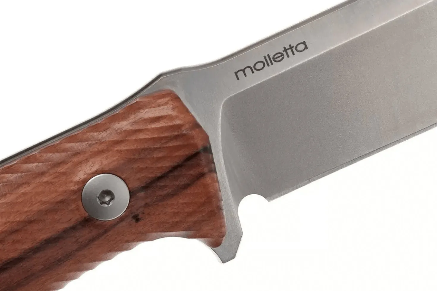 Couteau LionSteel M5.ST lame 11,5cm manche en bois de santal + étui en cuir