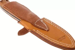 Couteau LionSteel M4.ST lame 9,5cm manche en bois de santal + étui en cuir