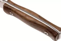 Couteau LionSteel M4.WN lame 9,5cm manche en bois de noyer + étui en cuir