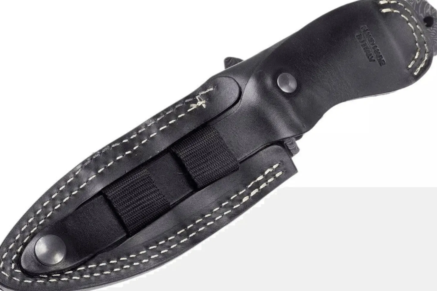 Couteau LionSteel T5.MI lame 12,8cm manche en micarta noir + étui en cuir
