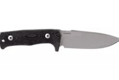 Couteau LionSteel T5.MI lame 12,8cm manche en micarta noir + étui en cuir