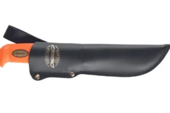 Couteau Marttiini Big Game 390024 lame 13cm manche caoutchouc orange + étui