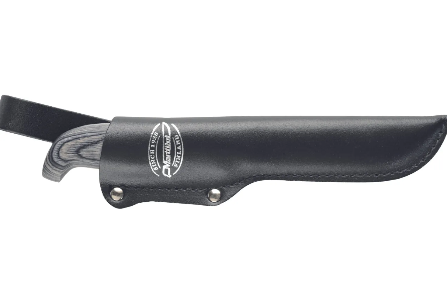 Couteau Marttiini Martef 167013 lame 11cm manche pakkawood gris + étui