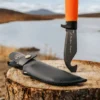 Couteau Marttiini Orange Martef 378024 lame 11cm manche caoutchouc + étui