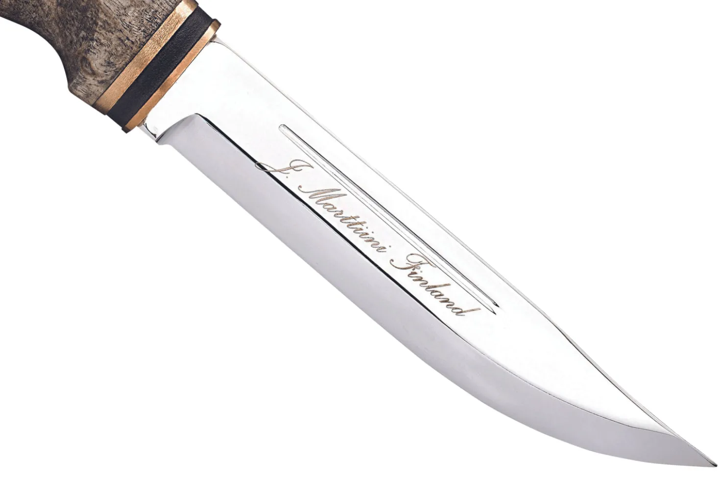 Couteau Marttiini Wild Boar 546013 lame carbone 11cm manche bouleau + étui/coffret cadeau