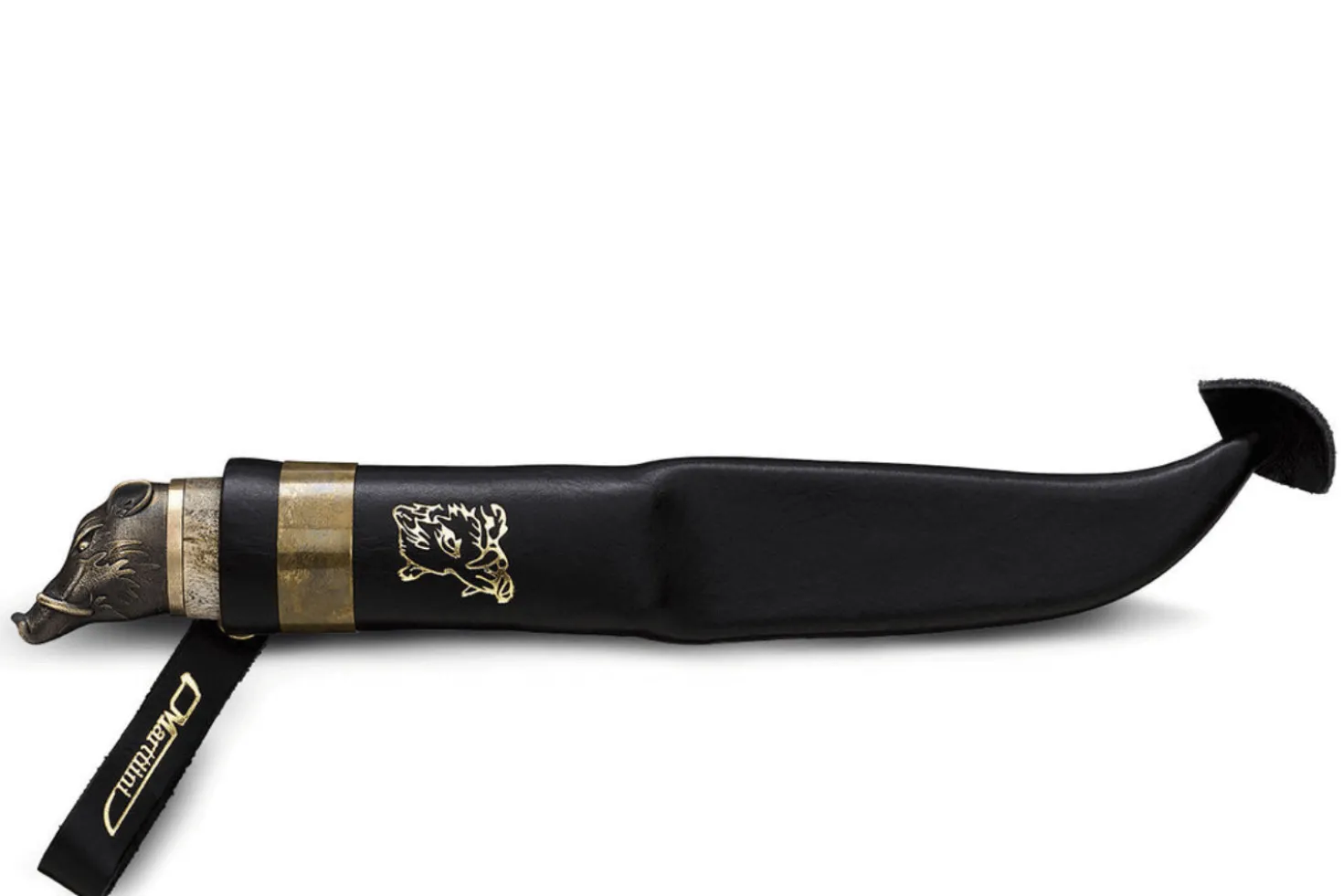 Couteau Marttiini Wild Boar 546013 lame carbone 11cm manche bouleau + étui/coffret cadeau