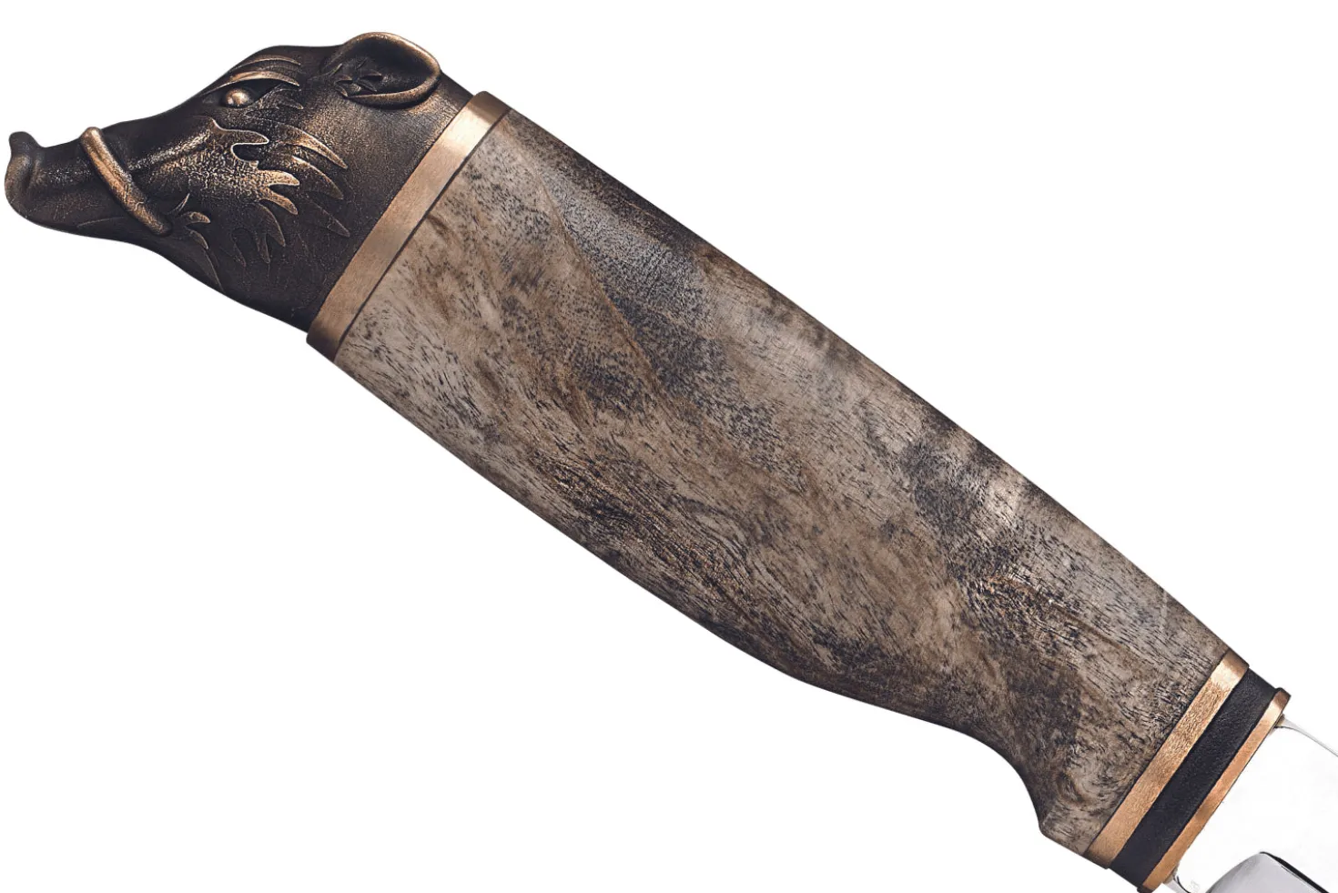 Couteau Marttiini Wild Boar 546013 lame carbone 11cm manche bouleau + étui/coffret cadeau