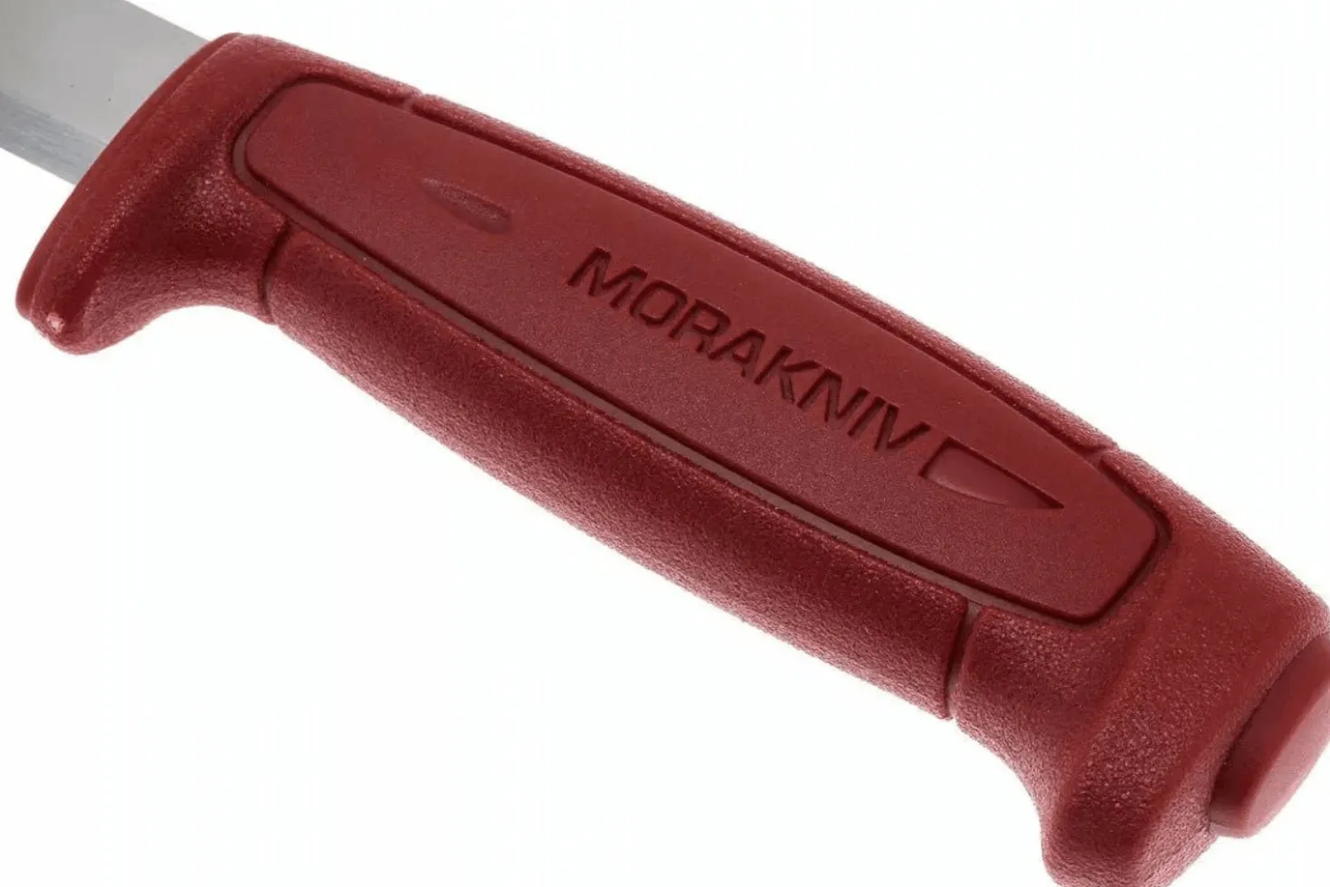 Couteau Mora Basic 511 12147 lame carbone 9,1cm manche polypropylène rouge + étui