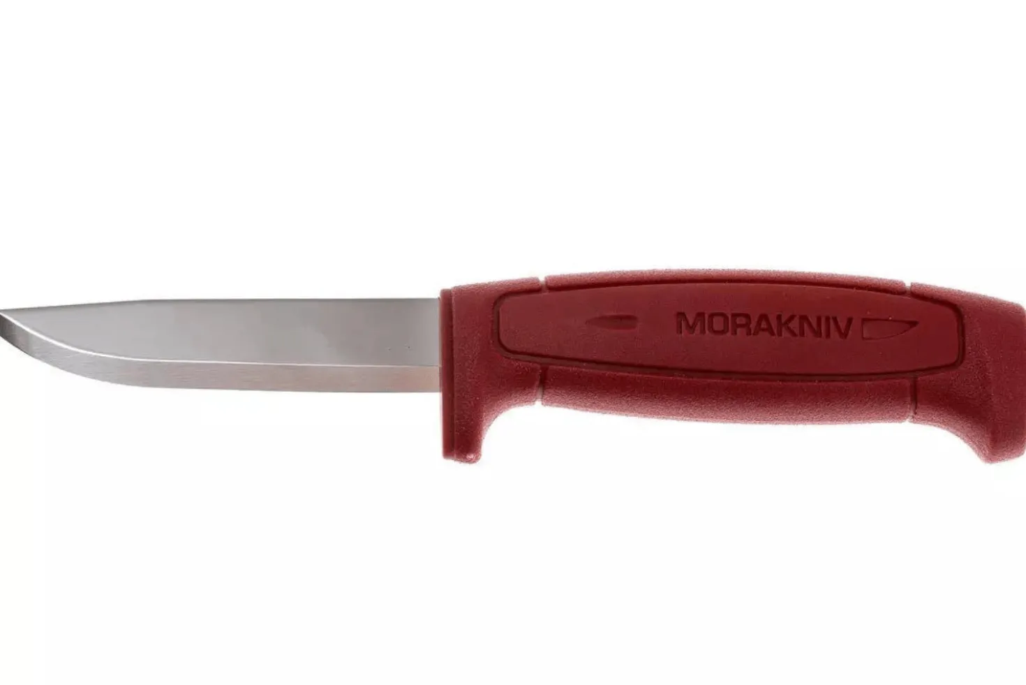 Couteau Mora Basic 511 12147 lame carbone 9,1cm manche polypropylène rouge + étui