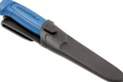 Couteau Mora Basic 546 12241 lame inox 9,1cm manche en polypropylène bleu avec étui