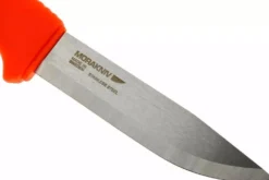 Couteau Mora Bushcraft Survival 12051 lame inox 10,9cm manche caoutchouc orange avec allume feu + étui