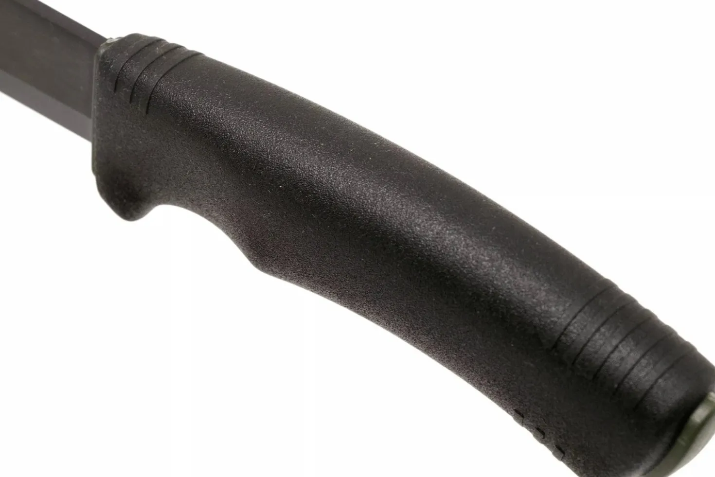 Couteau Mora Bushcraft Survival 11742 lame noire carbone 10,9cm manche caoutchouc noir avec allume feu + étui