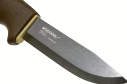 Couteau Mora Bushcraft Survival 13033 lame inox 10,9cm manche caoutchouc marron avec allume-feu + étui