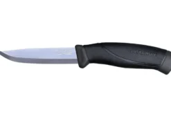 Couteau Mora Companion Heavy Duty 13158 lame inox 10,4cm manche caoutchouc noir + étui
