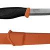 Couteau Mora Companion Heavy Duty 13259 HD lame inox 10,4cm manche caoutchouc orange + étui