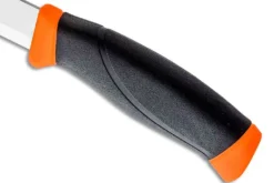 Couteau Mora Companion 11824 lame inox 10,4cm manche caoutchouc noir/orange + étui