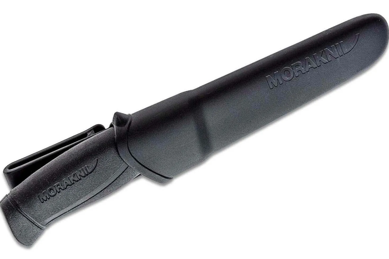 Couteau Mora Companion 12141 lame inox 10,4cm manche caoutchouc noir + étui