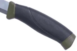 Couteau Mora Companion MG 11827 lame inox 10,4cm manche caoutchouc noir/kaki + étui