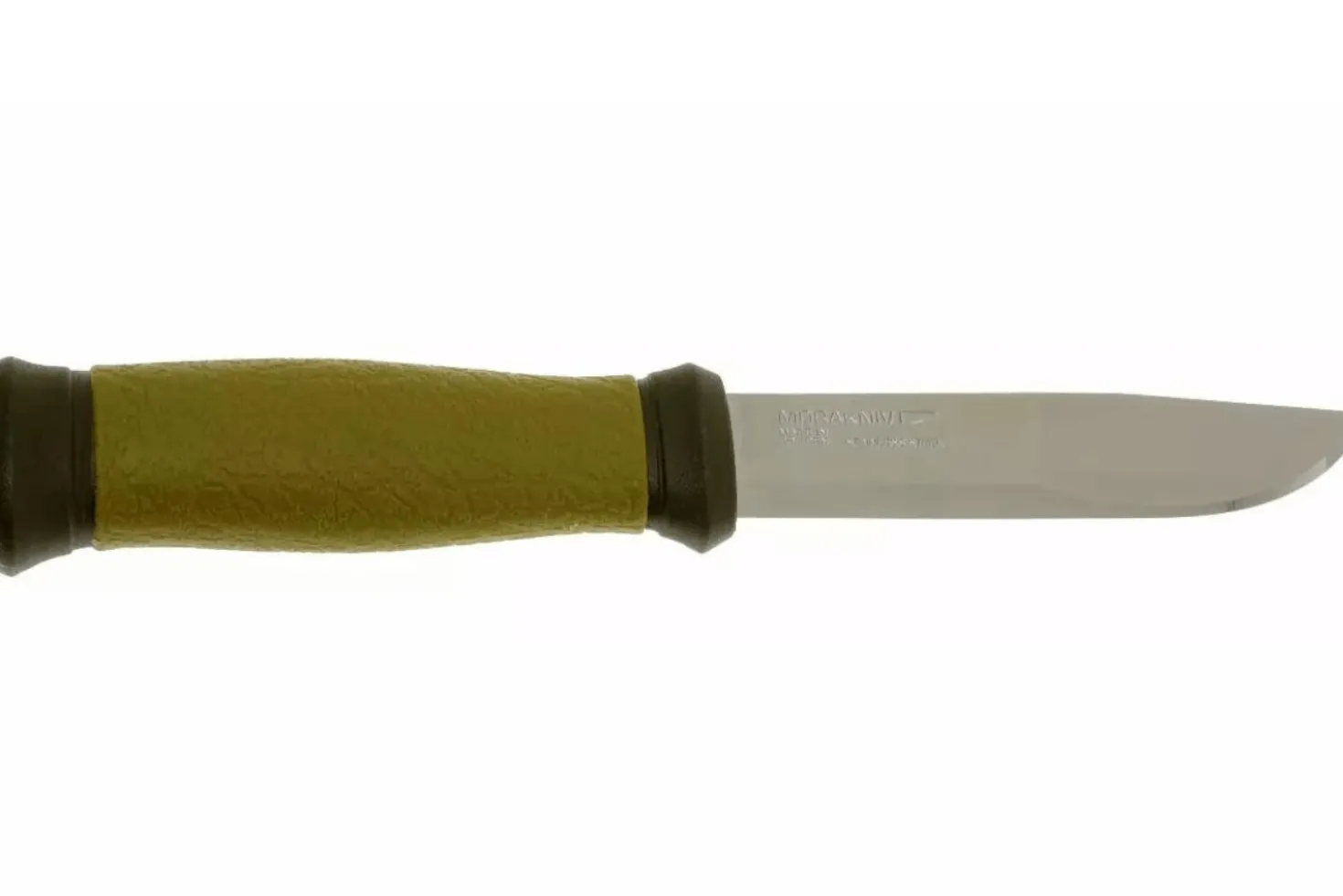 Couteau Mora 2000 10629 lame inox 10,9cm manche caoutchouc vert + étui