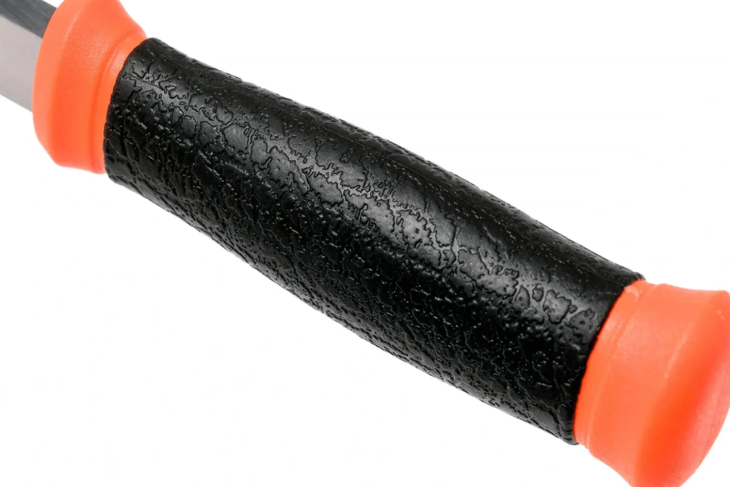 Couteau Mora 2000 12057 lame inox 10,9cm manche caoutchouc noir/orange + étui