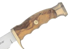 Couteau Muela Ranger 9270 lame 14,5cm inox manche en bois d'olivier + étui en cuir