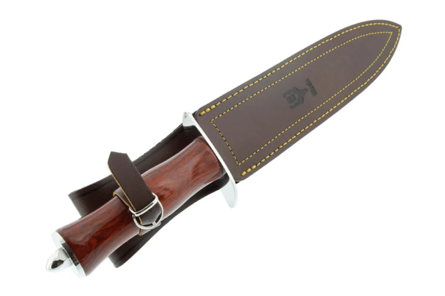 Couteau Muela Sanglier 9253 lame en inox 24cm manche en stamina wood + étui en cuir