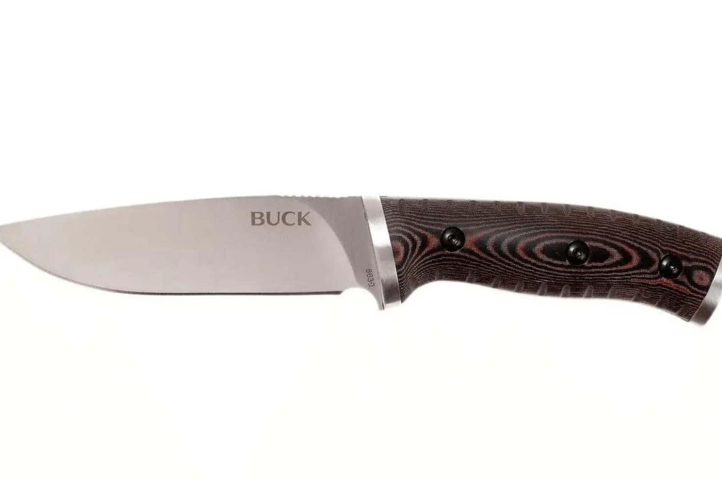 Couteau multifonction Buck 863 Selkirk 0863BRS lame 11,7cm manche micarta marron avec allume-feu et étui nylon